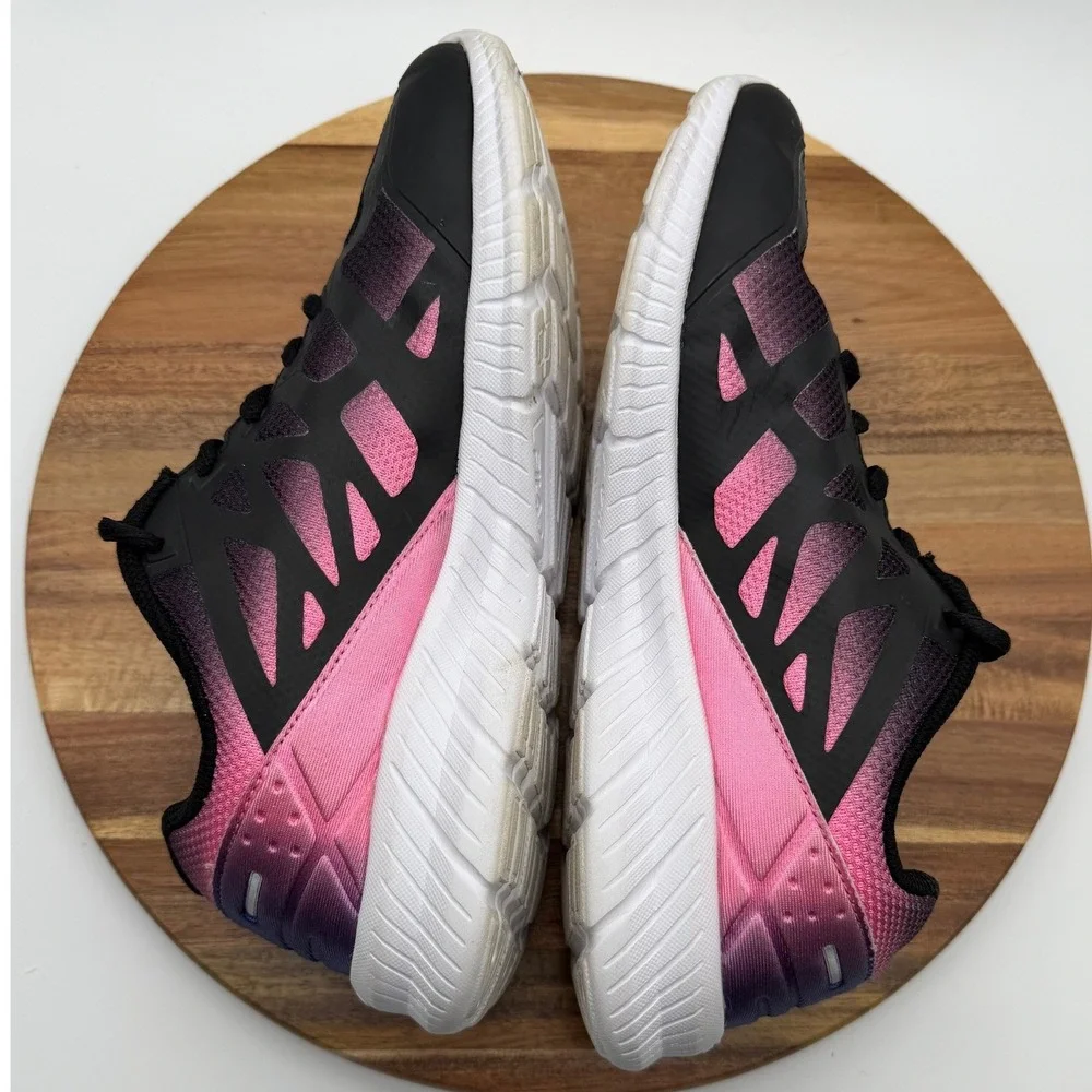 Fila Women's Size 6 1/2 Running Sneakers Black Pink Purple Gradient‎ 0633